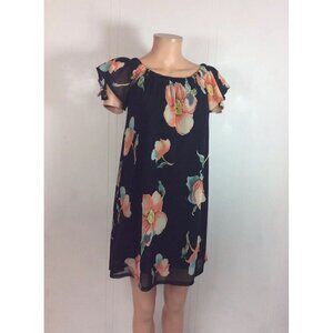 MEGAN USA Floral Dress Womens Small